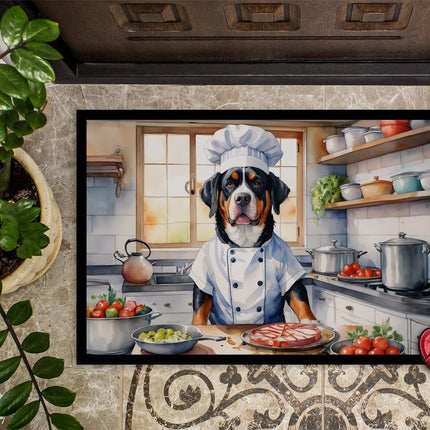 Greater Swiss Mountain Dog the Chef Doormat