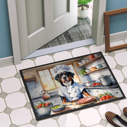 Greater Swiss Mountain Dog the Chef Doormat
