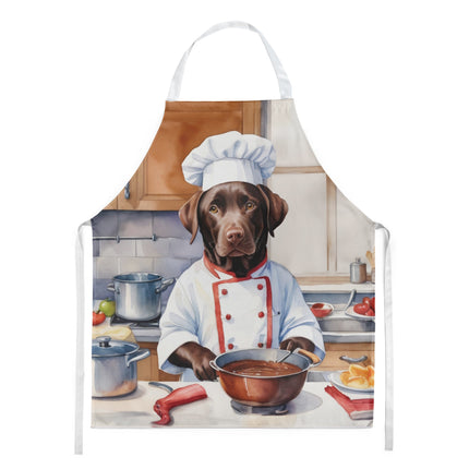 Chocolate Labrador Retriever the Chef Apron