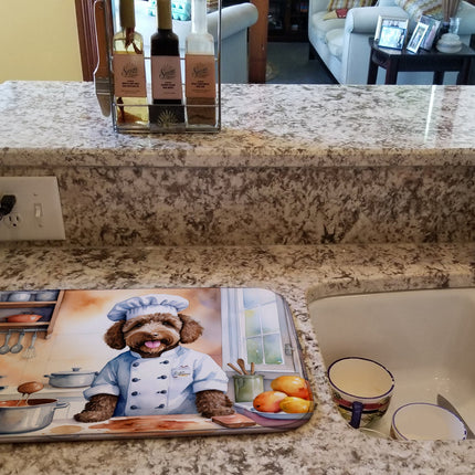 Labradoodle the Chef Dish Drying Mat