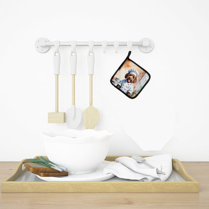 Labradoodle the Chef Pair of Pot Holders