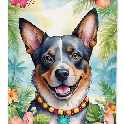 Australian Cattle Dog Luau Garden Flag