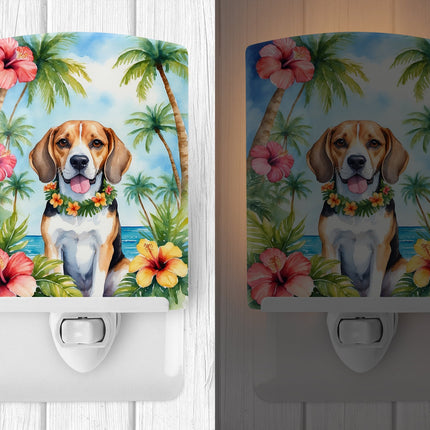 Beagle Luau Ceramic Night Light