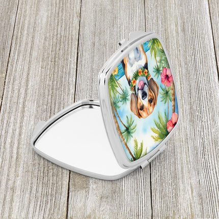 Beagle Luau Compact Mirror