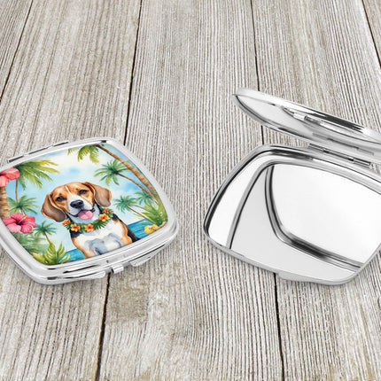 Beagle Luau Compact Mirror