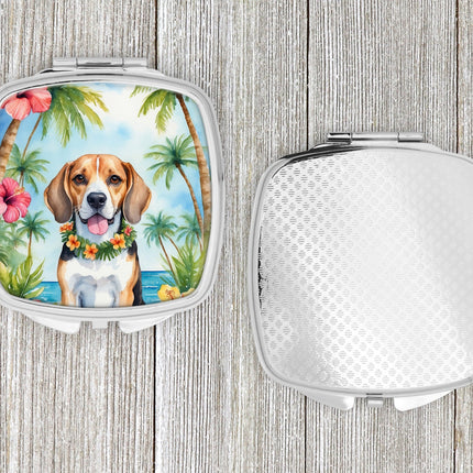 Beagle Luau Compact Mirror
