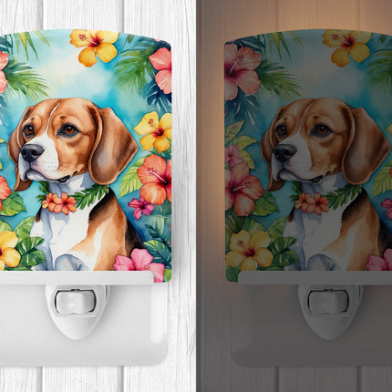 Beagle Luau Ceramic Night Light