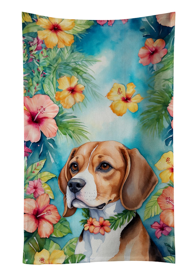 Beagle Luau Kitchen Towel