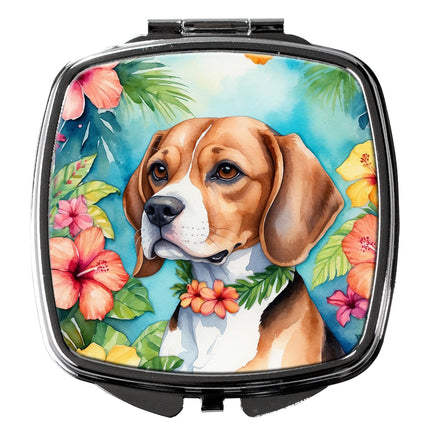 Beagle Luau Compact Mirror