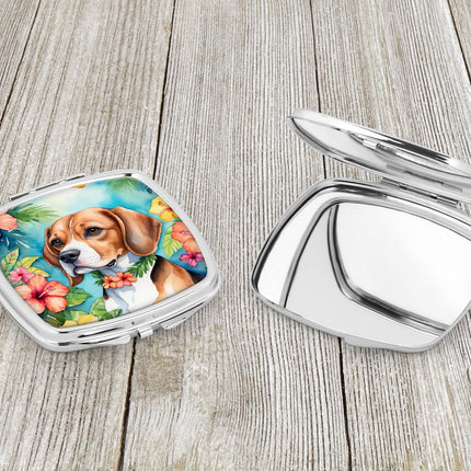 Beagle Luau Compact Mirror