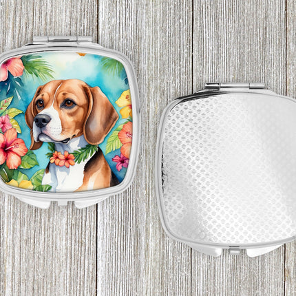 Beagle Luau Compact Mirror