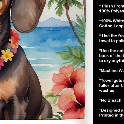 Dachshund Luau Kitchen Towel