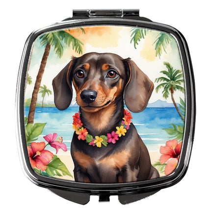 Dachshund Luau Compact Mirror