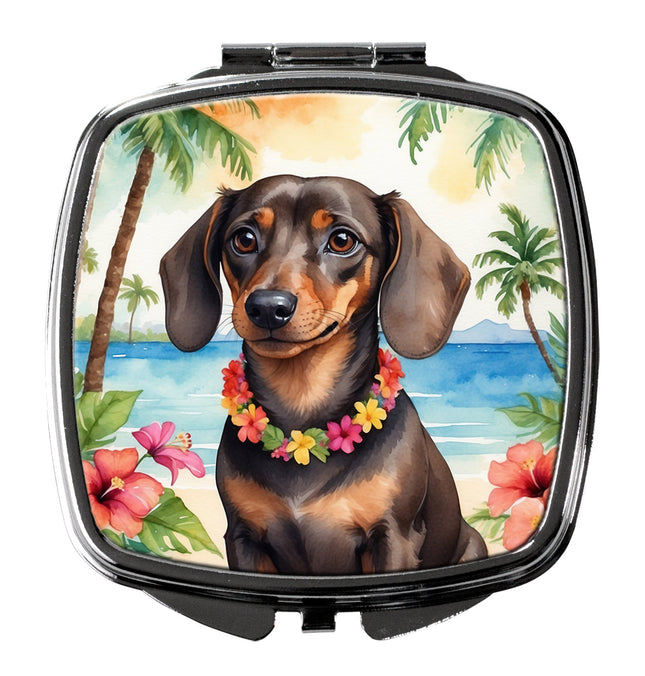 Dachshund Luau Compact Mirror