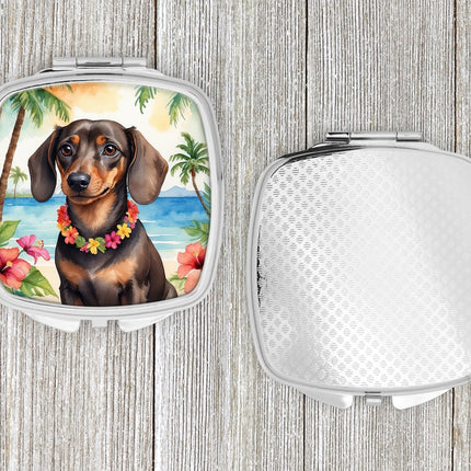 Dachshund Luau Compact Mirror