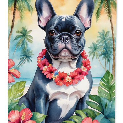 French Bulldog Luau House Flag