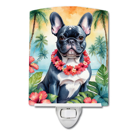 French Bulldog Luau Ceramic Night Light