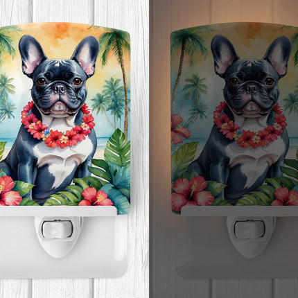 French Bulldog Luau Ceramic Night Light