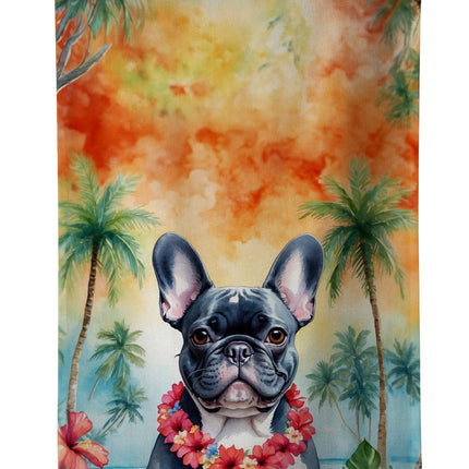 French Bulldog Luau Kitchen Towel