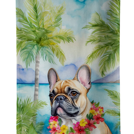 French Bulldog Luau Kitchen Towel