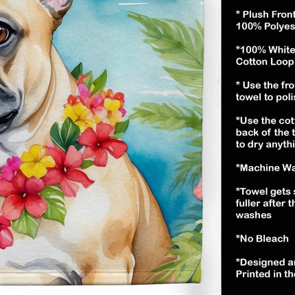 French Bulldog Luau Kitchen Towel
