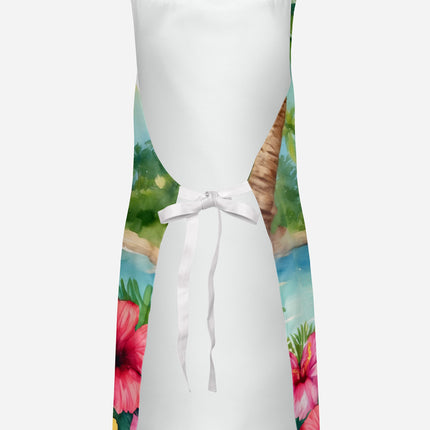 Golden Retriever Luau Apron