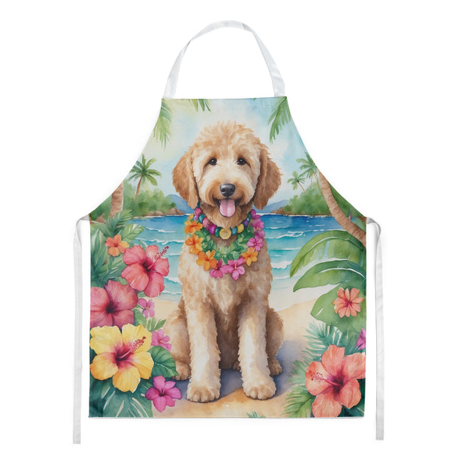 Goldendoodle Luau Apron