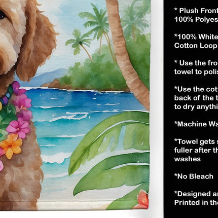 Goldendoodle Luau Kitchen Towel