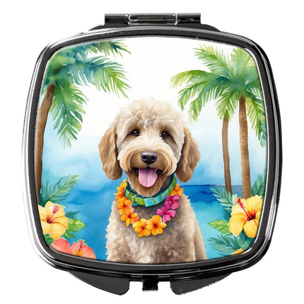 Labradoodle Luau Compact Mirror