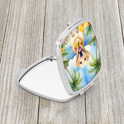 Yellow Labrador Retriever Luau Compact Mirror