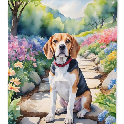 Beagle Spring Garden House Flag