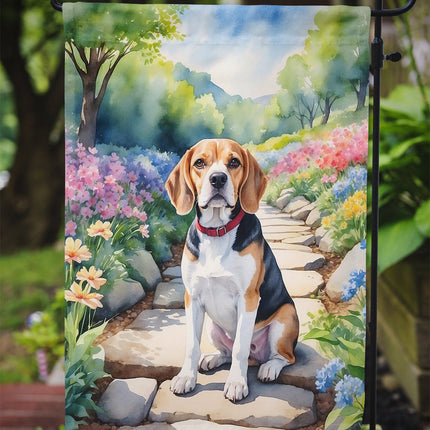 Beagle Spring Garden Garden Flag