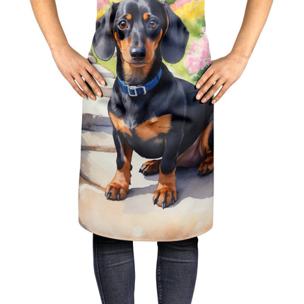 Dachshund Spring Path Apron