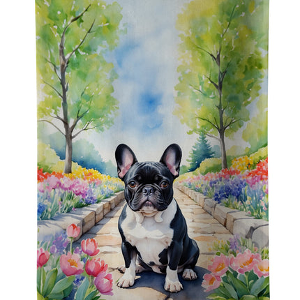French Bulldog Spring Path Kitchen Towel