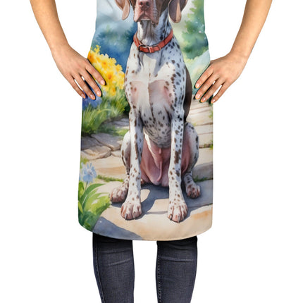 German Shorthaired Pointer Spring Path Apron