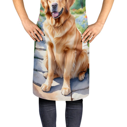 Golden Retriever Spring Path Apron