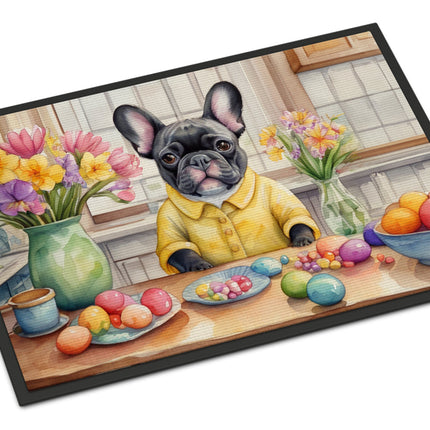 Decorating Easter French Bulldog Doormat