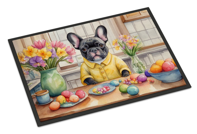Decorating Easter French Bulldog Doormat
