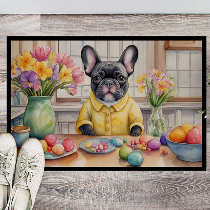 Decorating Easter French Bulldog Doormat