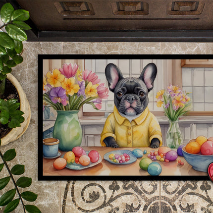 Decorating Easter French Bulldog Doormat