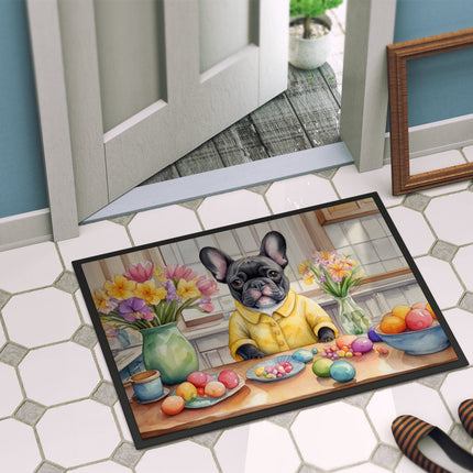 Decorating Easter French Bulldog Doormat