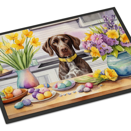 Decorating Easter German Shorthaired Pointer Doormat