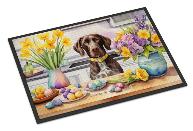 Decorating Easter German Shorthaired Pointer Doormat