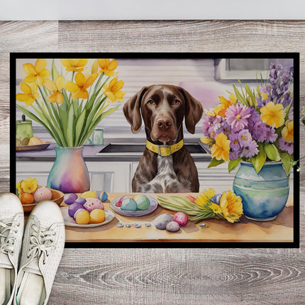 Decorating Easter German Shorthaired Pointer Doormat