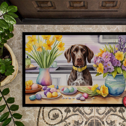 Decorating Easter German Shorthaired Pointer Doormat