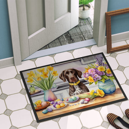 Decorating Easter German Shorthaired Pointer Doormat