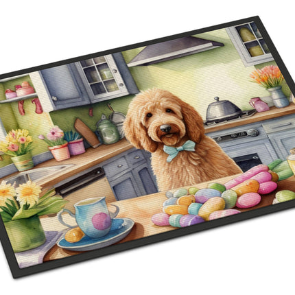 Decorating Easter Goldendoodle Doormat