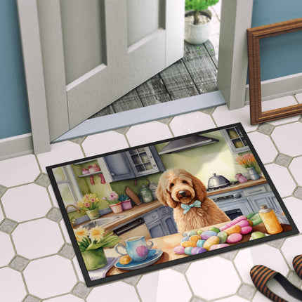 Decorating Easter Goldendoodle Doormat