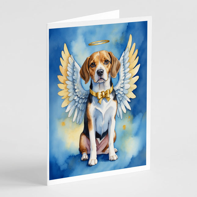 Beagle My Angel Greeting Cards Pack of 8