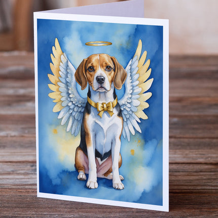 Beagle My Angel Greeting Cards Pack of 8